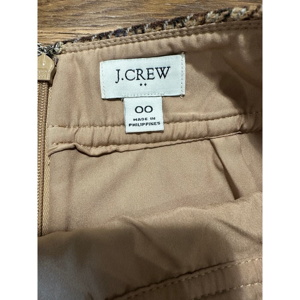 J.Crew Wool Houndstooth Patterned Skirt - Picture 3 of 5